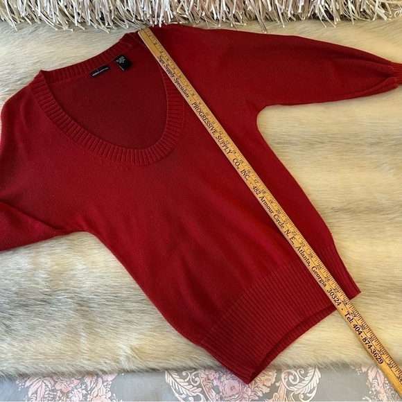 VICTORIA’S SECRET Moda International Maroon Scoop Neck S Long Puff Sleeve - Picture 5 of 8